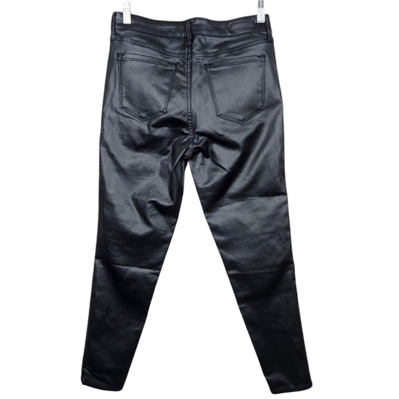 Social Standard by Sanctuary Black Faux Leather Ankle Skinny Pants Womens Size 6 - Picture 6 of 16